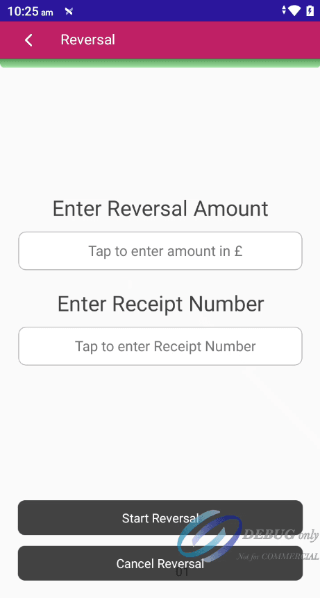 Image of the terminal app reversal page.